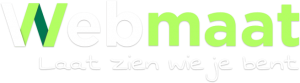 Webmaat logo onderschrift
